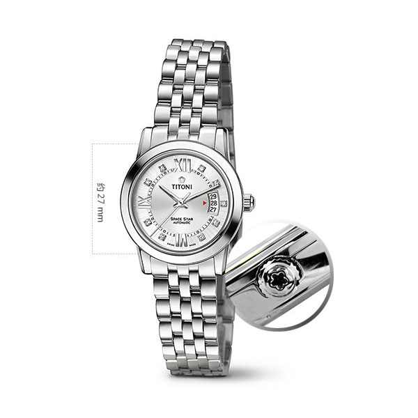 TITONI/梅花星空自动机械女士手表(23738 S-362)全球联保