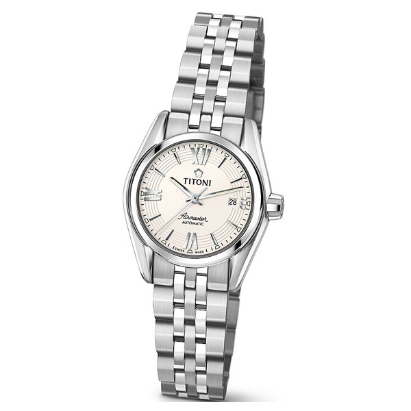 TITONI/梅花空霸系列机械女表(23909 S-342)全球联保