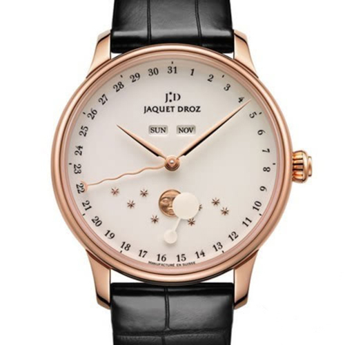 JAQUET DROZ/雅克德罗 18K金月相年历自动腕表J012633203