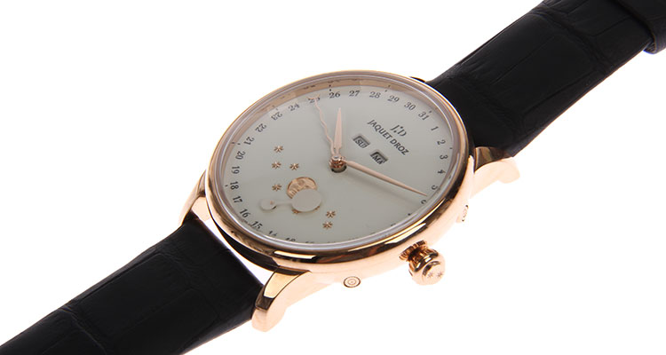 JAQUET DROZ/雅克德罗 18K金月相年历自动腕表J012633203
