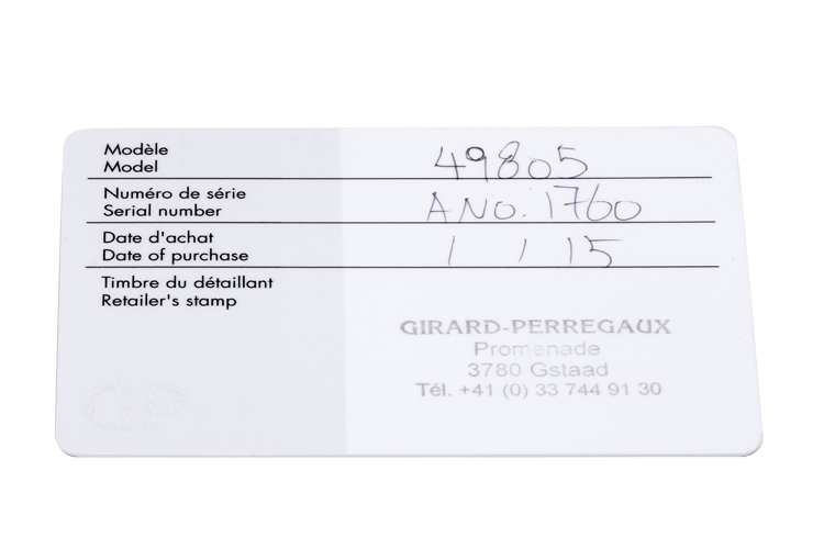 GP-Girard Perregaux(芝柏) WW.TC系列男士自动机械腕表
