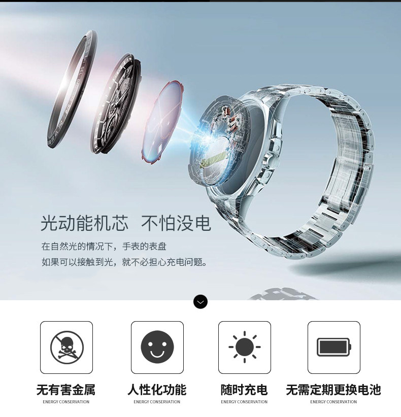Citizen/西铁城手表光动能简约时尚男表AW0015-08EB