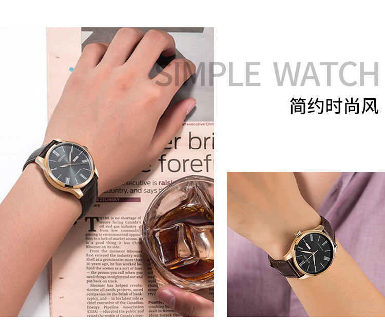 Citizen/西铁城手表商务复古机械表时尚简约男表NH8353-00HB