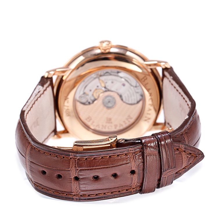 【可用券】BLANCPAIN/宝珀 villeret系列男士机械腕表6653-3630-55B