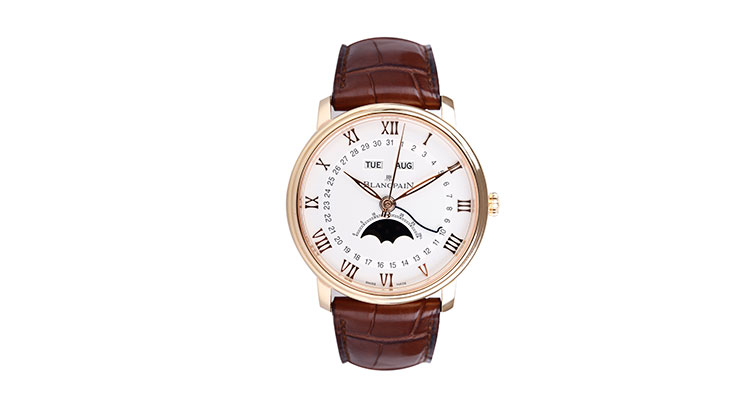 BLANCPAIN/宝珀villeret系列男士机械腕表 6654-3642-55B