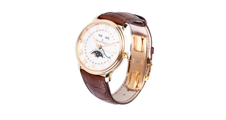 BLANCPAIN/宝珀villeret系列男士机械腕表 6654-3642-55B