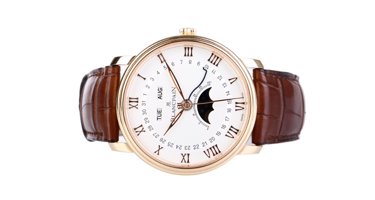 BLANCPAIN/宝珀villeret系列男士机械腕表 6654-3642-55B