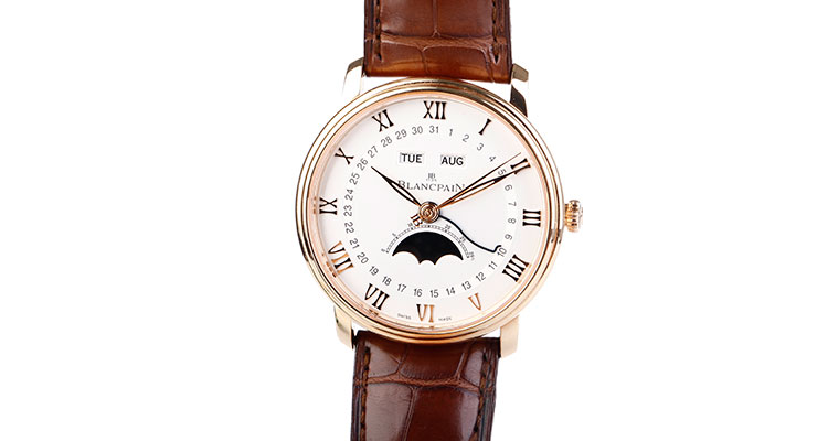 BLANCPAIN/宝珀villeret系列男士机械腕表 6654-3642-55B