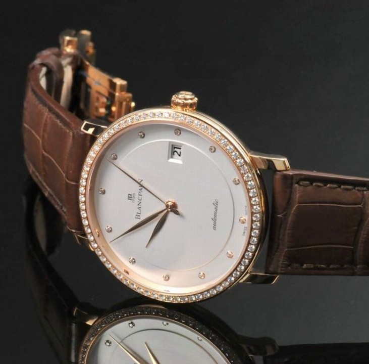 BLANCPAIN/宝珀 VILLERET系列 玫瑰金 机械男表 6223-2987-55B