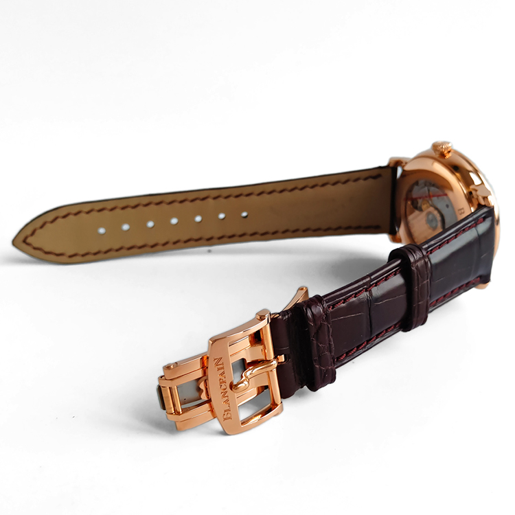 BLANCPAIN/宝珀 VILLERET 18K金 自动机械男表 6653Q-3642-55B