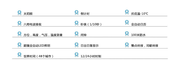 CASIO/卡西欧 手表登山系列男表 户外运动腕表太阳能光波表PRW-3100Y-1
