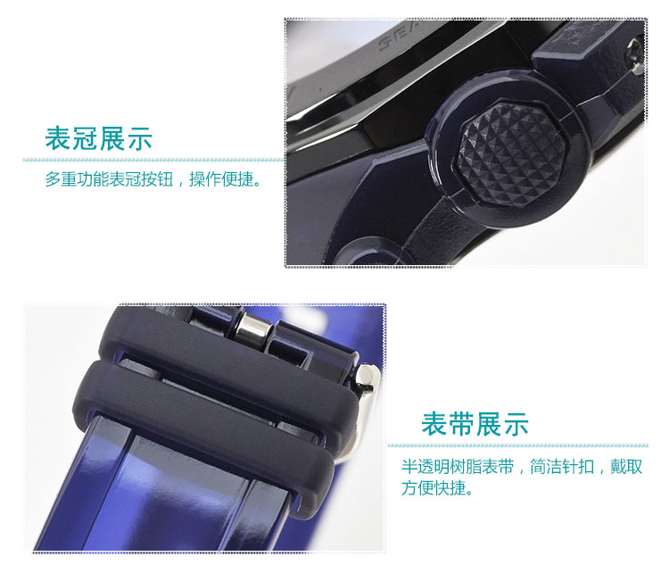 CASIO/卡西欧手表女夏日沙滩主题女士石英表运动女表BGA-220B-2APR