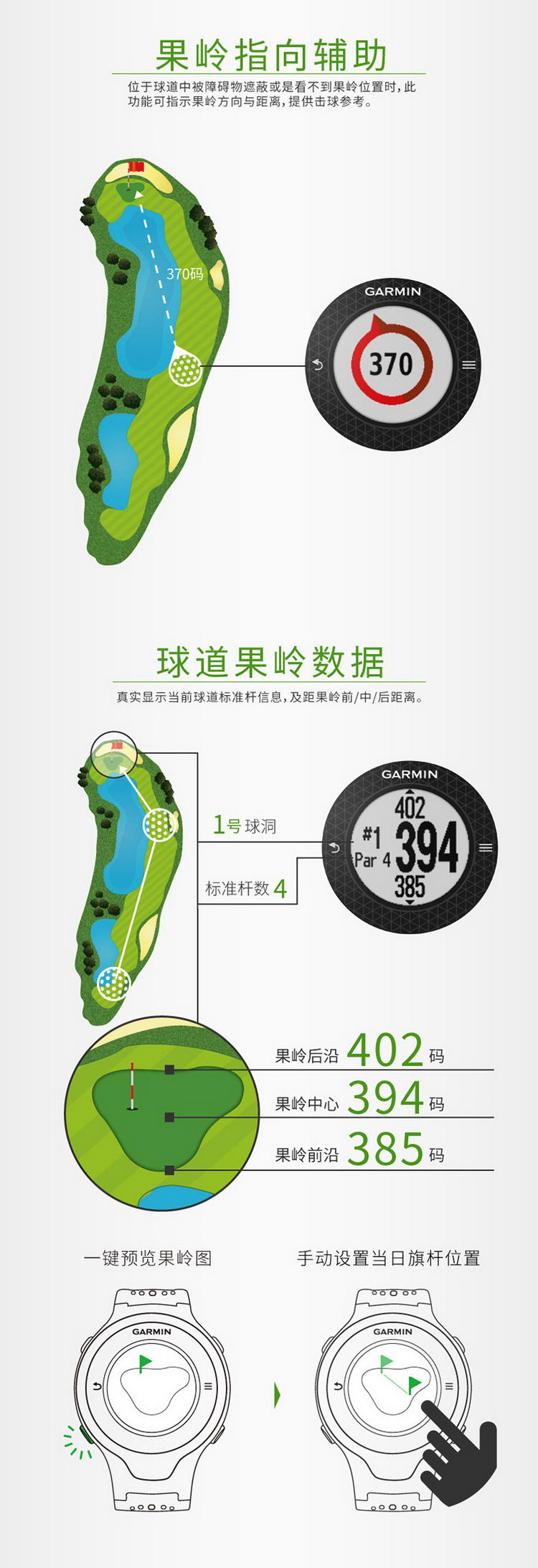 Garmin/佳明 Approach S6 时尚全球定位 高尔夫中文手表