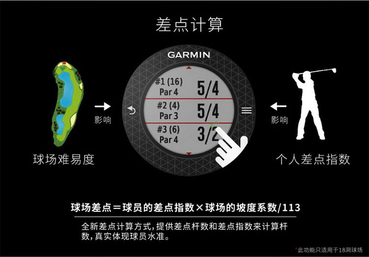 Garmin/佳明 Approach S6 时尚全球定位 高尔夫中文手表
