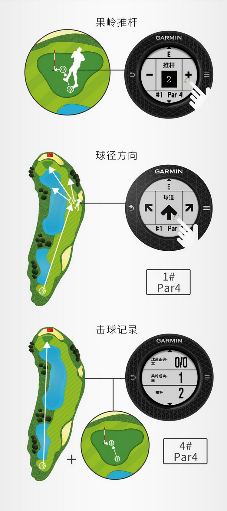 Garmin/佳明 Approach S6 时尚全球定位 高尔夫中文手表
