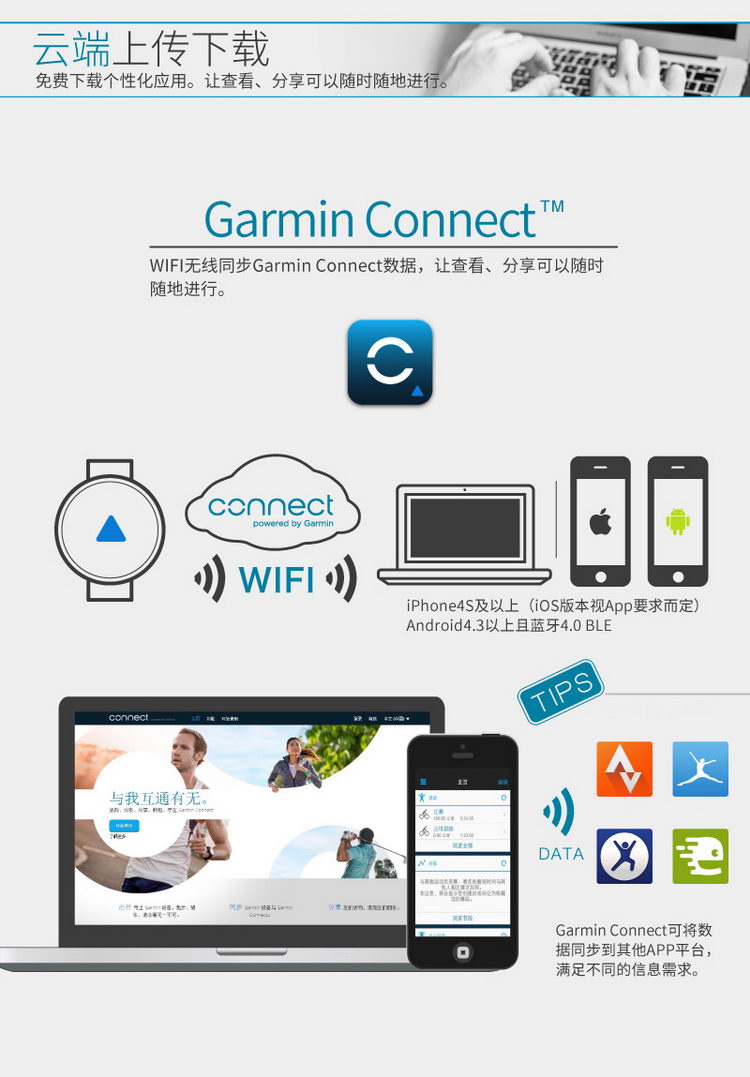 Garmin/佳明forerunner630英文版 智能跑步腕表gps运动手表心率带生理指标