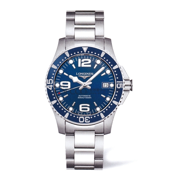 LONGINES/浪琴康卡斯自动机械潜水男表(L3.641.4.96.6)