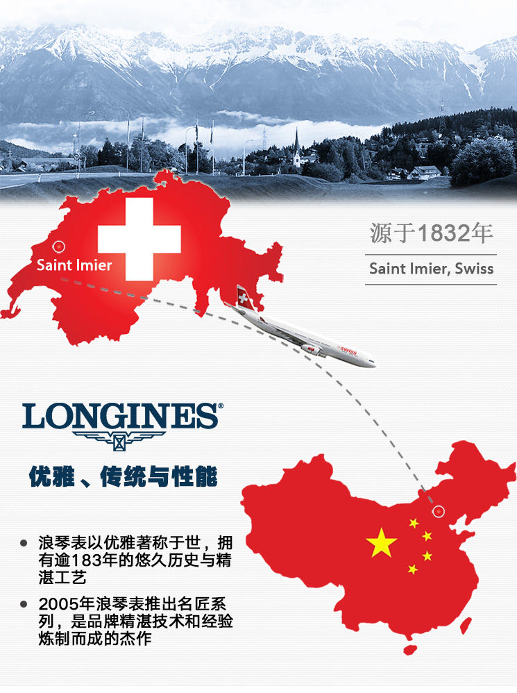 LONGINES/浪琴瑰丽 自动机械男表 L4.821.4.11.6