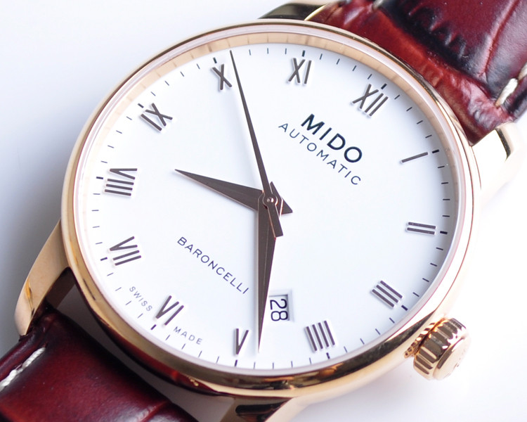 mido/美度贝伦赛丽系列男式皮带自动机械腕表(M8600.2.26.8)全球联保