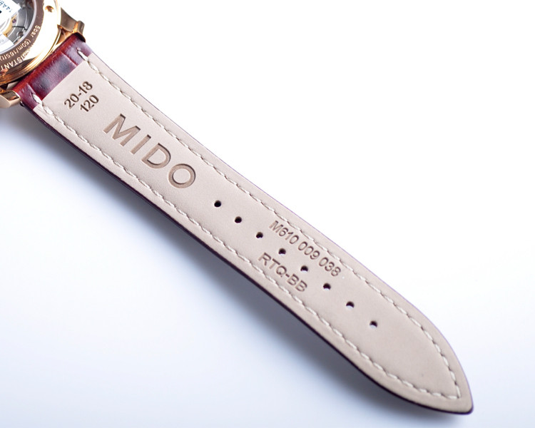 mido/美度贝伦赛丽系列男式皮带自动机械腕表(M8600.2.26.8)全球联保