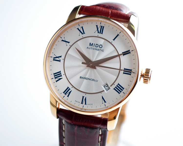 mido/美度贝伦赛丽系列男式皮带自动机械腕表(M8600.2.21.8)全球联保