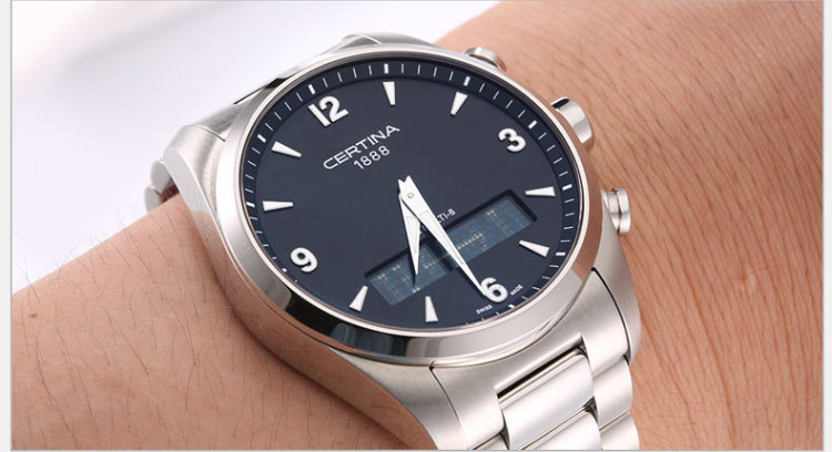 certina/雪铁纳智能钢带石英男表C020.419.11.057.00