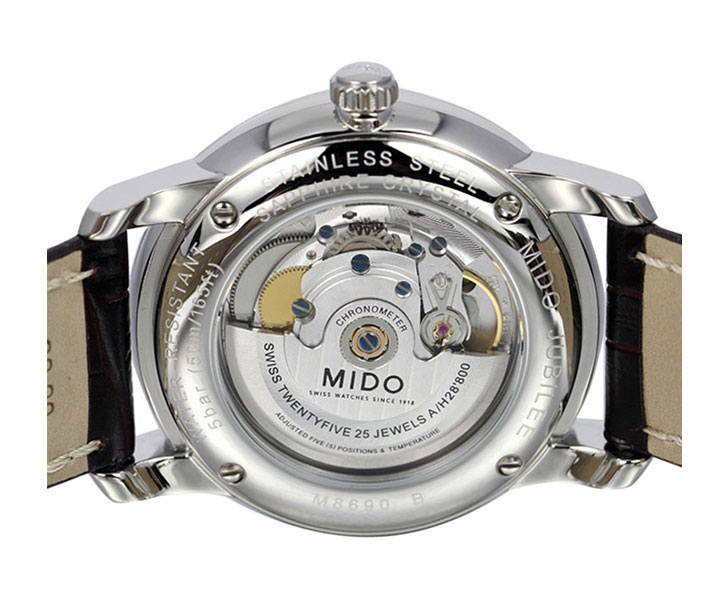 mido/美度贝伦赛丽系列男式皮带天文台自动机械腕表(M8690.4.11.8)全球联保