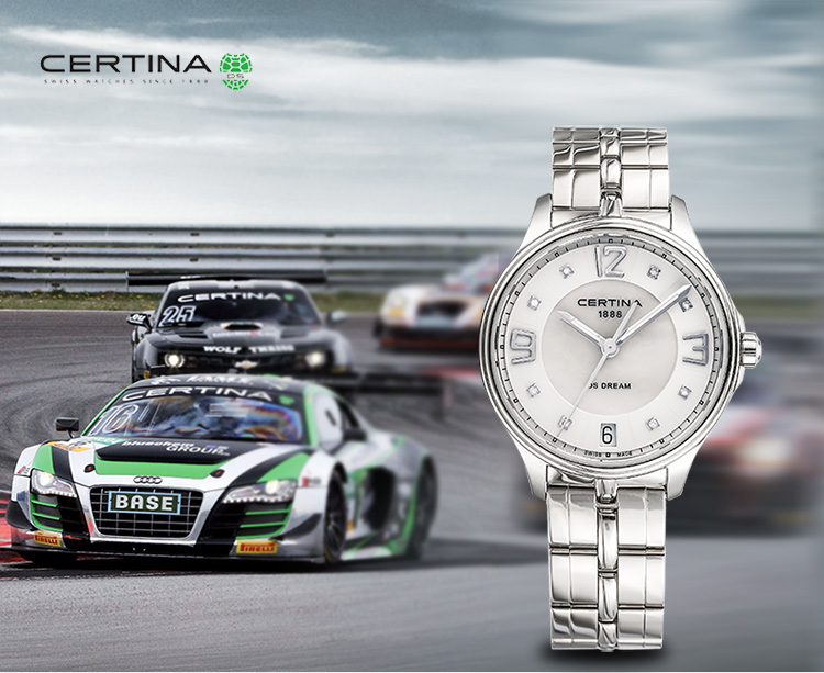 certina/雪铁纳梦想系列钢带女表C021.210.11.116.00