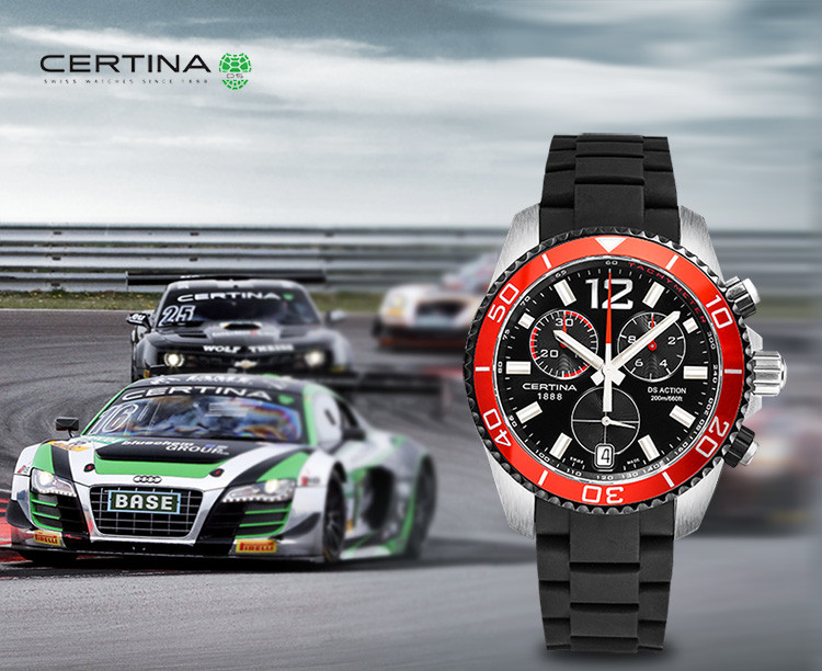 certina/雪铁纳 瑞士石英计时男表C013.417.27.057.00