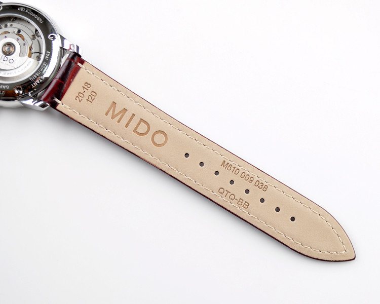 mido/美度贝伦赛丽系列男式皮带自动机械腕表(M8600.4.18.8)全球联保