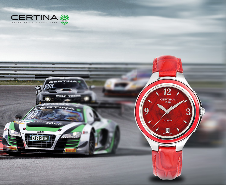 certina/雪铁纳手表星钻系列石英皮带瑞士女表C018.210.16.427.00