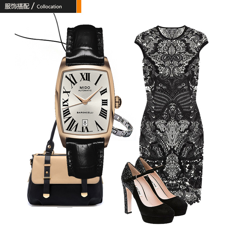 mido/美度贝伦赛丽系列女式自动机械腕表M003.107.36.033.00