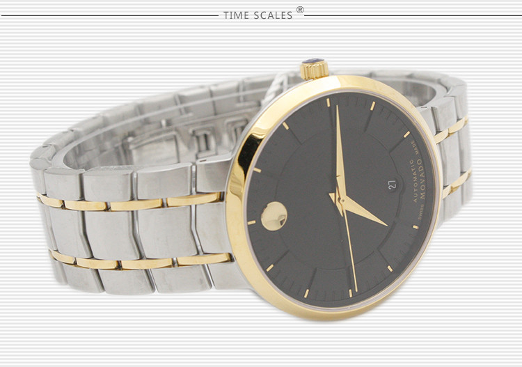 MOVADO/摩凡陀瑞动系列日历自动机械钢带男表0606916