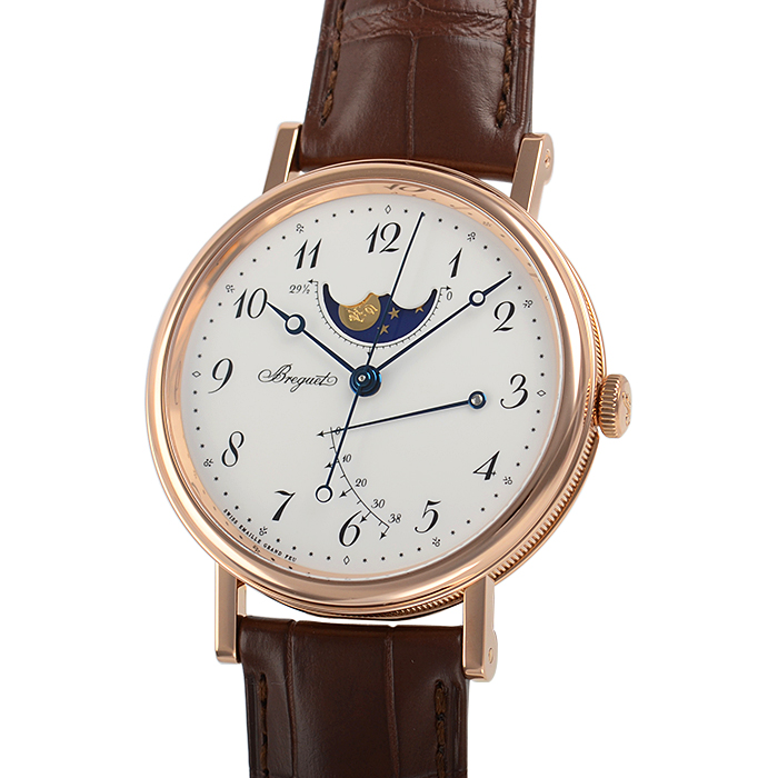 Breguet/宝玑经典系列18K 18K金陶瓷表盘自动机械男士腕表7787BR/29/9V6