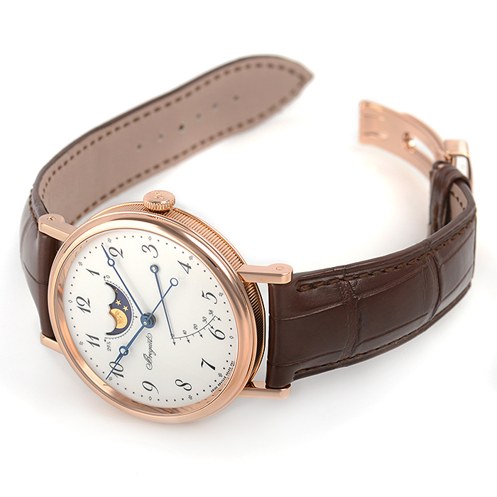 Breguet/宝玑经典系列18K 18K金陶瓷表盘自动机械男士腕表7787BR/29/9V6