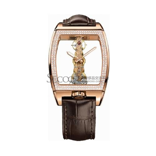 Corum/昆仑GOLDEN BRIDGE系列男士机械腕表113-161-85-0002-0000