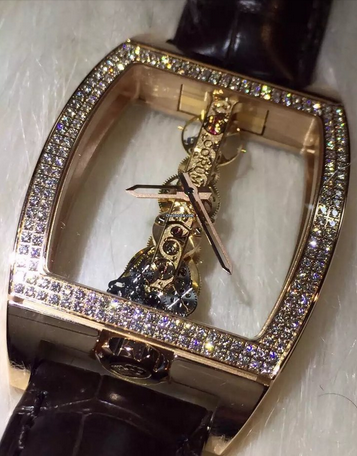 Corum/昆仑GOLDEN BRIDGE系列男士机械腕表113-161-85-0002-0000