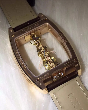Corum/昆仑GOLDEN BRIDGE系列男士机械腕表113-161-85-0002-0000