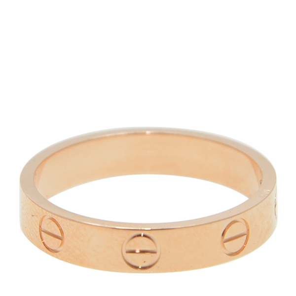 CARTIER/卡地亚LOVE系列18K玫瑰金戒指B4085200金色 48-60#