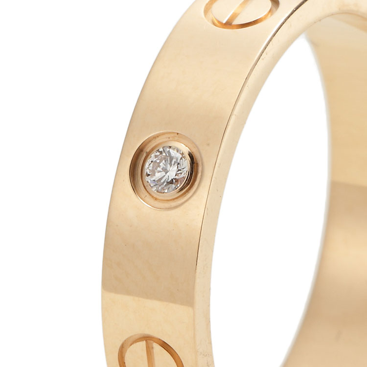 CARTIER(卡地亚) CARTIER/卡地亚love18K玫瑰金钻石女士戒指\指环B4050700