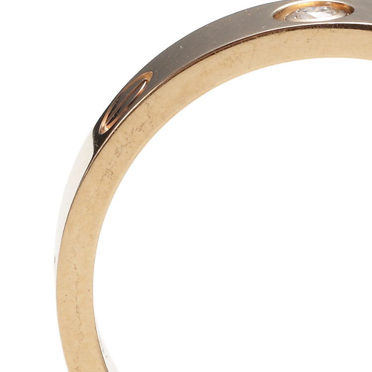 CARTIER(卡地亚) CARTIER/卡地亚love18K玫瑰金钻石女士戒指\指环B4050700