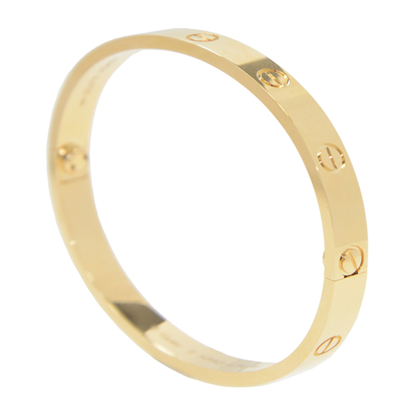 CARTIER/卡地亚LOVE系列 18K黄金手镯B6035500 金色 16-18#