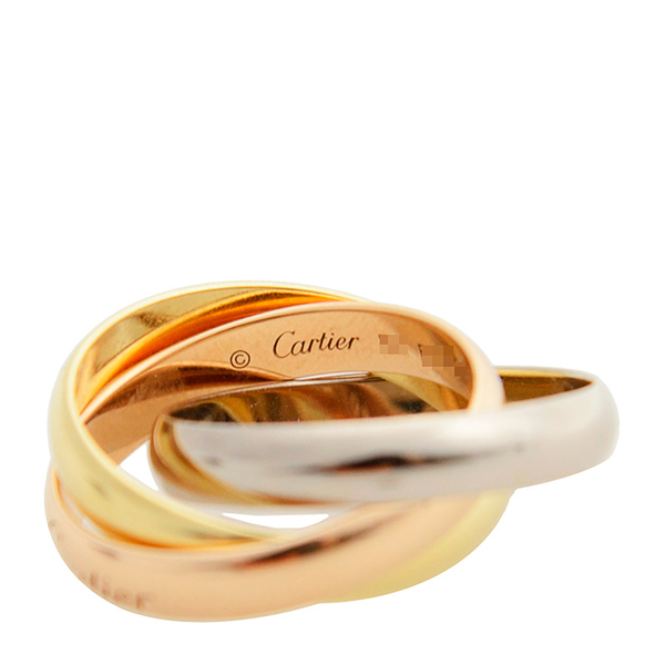 CARTIER/卡地亚 TRINITY系列三色K金戒指B4052700 44-66#