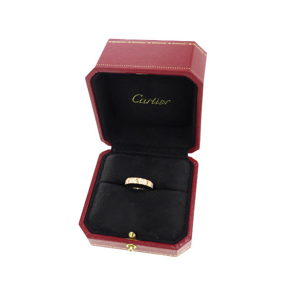 CARTIER/卡地亚 love系列18K玫瑰金钻石戒指B4085800 53#