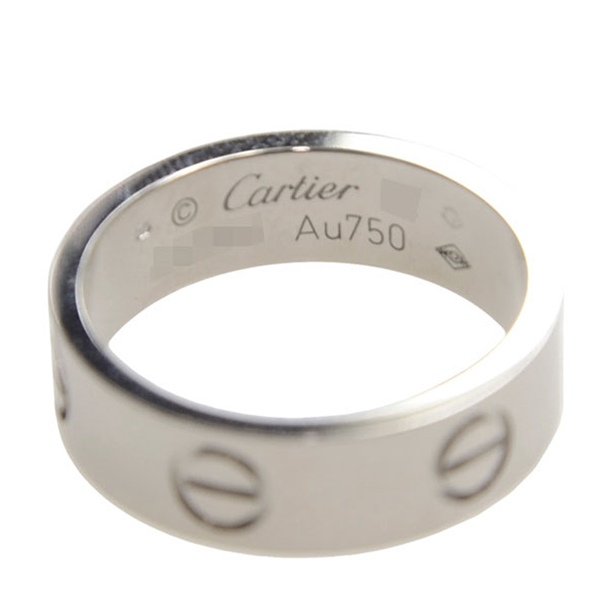 CARTIER/卡地亚love系列18K白金戒指B4084700银色 46-66#