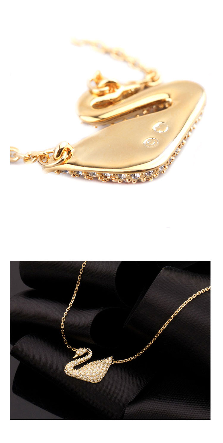 Swarovski/施华洛世奇 金天鹅水晶项链5063921