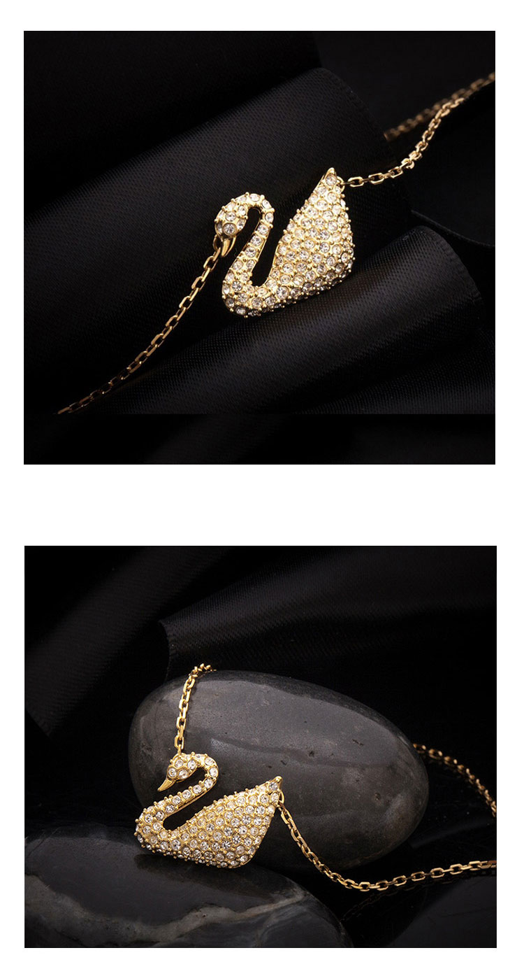 Swarovski/施华洛世奇 金天鹅水晶项链5063921