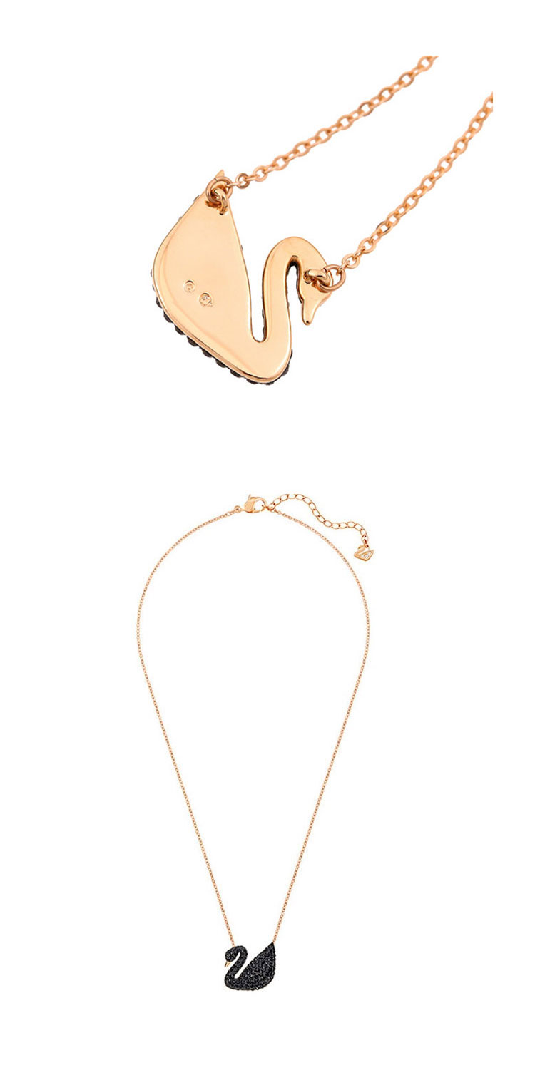 Swarovski/施华洛世奇 黑天鹅水晶项链 大号5204134