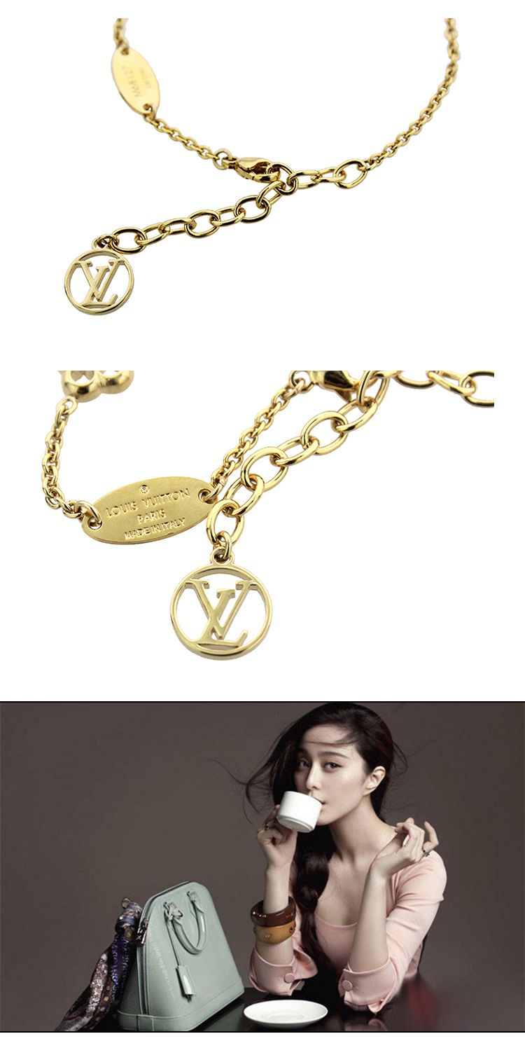 Louis Vuitton/路易威登 女士Flower Full系列金色手链