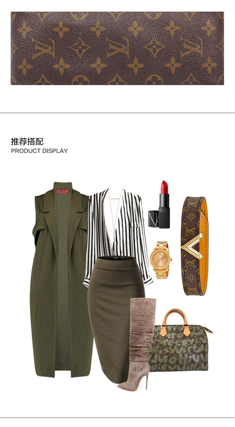 Louis Vuitton/路易威登 女士Essential V系列 老花色 手镯/手环 M6042F 19码